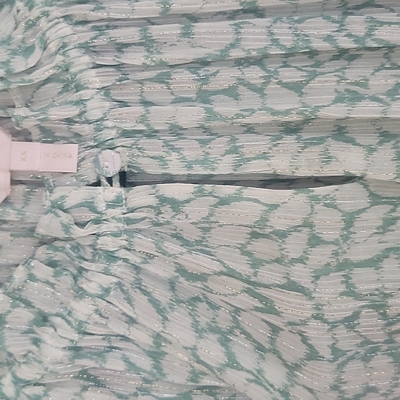 Rebecca Taylor Ikat Leaf Smocked Dress Size XSmall - Picture 6 of 9